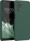 kwmobile telefoonhoesje geschikt voor Samsung Galaxy A32 5G - Hoesje met siliconen coating - Smartphone case in dennengroen