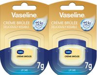 Vaseline Lip Therapy 7G Crème Brûlée | Pflegender Lippenbalsam für optimale Feuchtigkeit | 2x7g (Crème Brûlée (2er Pack))