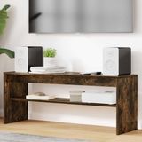 Merkloos Wan GmbH Tv meubel - Mediameubel Kast - Media Opslag - Elegante Houttextuur - 100 cm Breed - Rookeiken