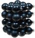 Othmar Decorations kerstballen - 36x st - donkerblauw - D6 cm - glas