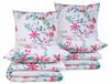 Ensemble de literie avec imprimé floral, composé de : 2 housses de couette de 140x200 cm et 2 taies d'oreiller de 70x90 cm