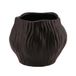 DK Design Pot de fleurs/pot de plantes modèle organique Multan - noir - D13 x H11 cm - pour intérieur