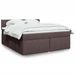Maison Exclusive - Lit boxspring avec matelas, marron foncé, 180x200 cm, rembourré