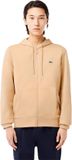 Lacoste Fleece Hoodie Met Rits - Beige - Maat S