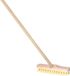 Buemag Luiwagen schrobborstel 22 cm - Met houten steel 130 cm - Nettoyage - schroefdraad