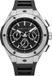 Cerruti 1881 Ruscello Horloge Ruscello Mannen Polshorloge Zwart Siliconen Band Zwart Stalen Kast Mineraalglas Datum 5 ATM