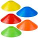 Cônes de marquage - Pions d'entraînement - 19 x 5 cm - 15 pièces - Jaune, bleu, vert, rouge, orange