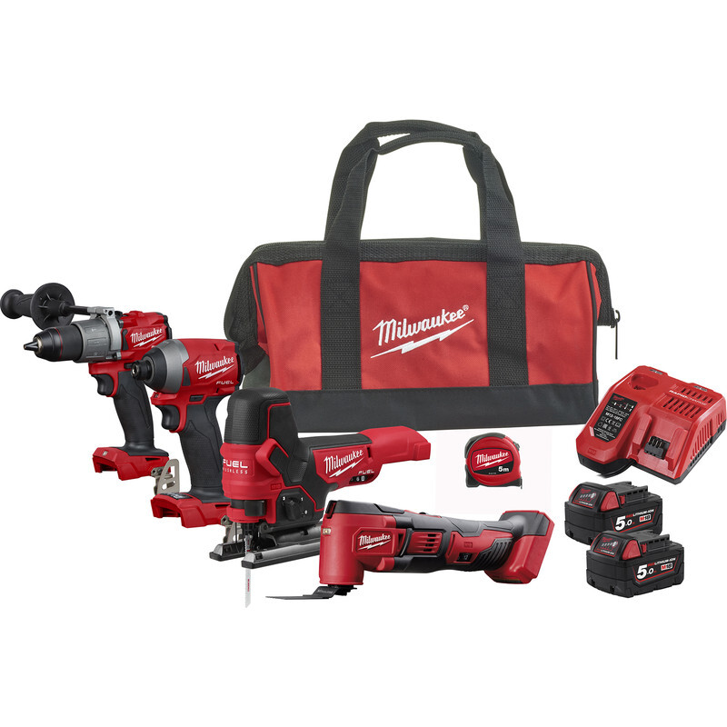 Milwaukee M18FPP4F2-502B combopack 18V Li-ion