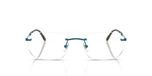 Ray-Ban Rx 3768v Lunettes de vue unisexe bleu rectangulaires 54mm