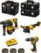 DeWALT Set FVK381T3-QW 54V/18V (DCH333 + DCD796 + DCG418 + 3 x 6,0 Ah accu's + DCB118 lader + 2 x TSTAK II opbergkoffers + TSTAK VI opbergkoffer)