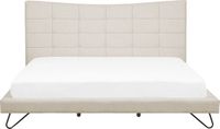 Beliani LANNION - Bed - 180x200cm - Beige - Stof