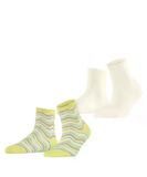 Esprit Watercolor 2-Pack gedessineerd katoen Multipack Sokken dames veelkleurig - maat 39-42