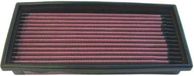 K&N Vervangingsluchtfilter geschikt voor Audi 80 1.6 110pk & 1.8 / Volkswagen Golf I/II 1976-1991 (33-2002)