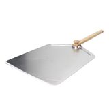 Tognana Planet pizzaschep 73 x 30 cm met inklapbare handgreep, aluminium - hout