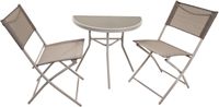 JUMI Balkon Tuin Terras Meubelset TAFEL 2 STOELEN Tuinset
