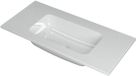 Wastafel INK Faktor Wastafel Polystone Midden Zonder Kraangat - 1000x450x15 mm - Glans Wit