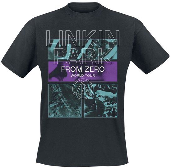 Linkin Park From Zero To World Tour Unisex T-shirt - Zwart - XL