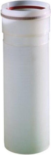 Ubbink Rolux T120 PP verlengstuk 80mm L=250mm wit