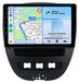 autoradio 10 pouces Android avec 6+128 Go de stockage, adapté pour Peugeot 107, Citroën C1, Toyota Aygo (2005-2014). Incluant CarPlay sans fil, Android Auto, 4G, Wi-Fi, navigation GPS, processeur 8 cœurs, RDS, DSP et DAB+