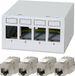 Logilink Patchpanel NK4090 4Poorten incl. 4 CAT6A-modules
