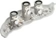 Merkloos Relaxdays waxinelichthouder met schaal en steentjes - 50,5 cm - tafeldecoratie - landelijk - beige-wit