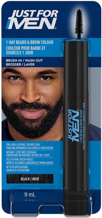 Just for Men 1-Daagse Baard & Wenkbrauw Kleur - Zwart