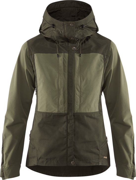 Fjällräven Keb Jacket W Jas Dames - Deep Forest-Laurel Green