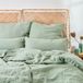 Blumtal Mousseline Dekbedovertrek 135 x 200 cm - Set van 2 - Groen