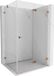 Mexen Lunar-F cabine de douche pliable droite 95 x 80 cm, transparent, or rose