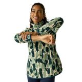 Regatta Dames 1/4 zip fleece Margot deep pine brushstroke camo print