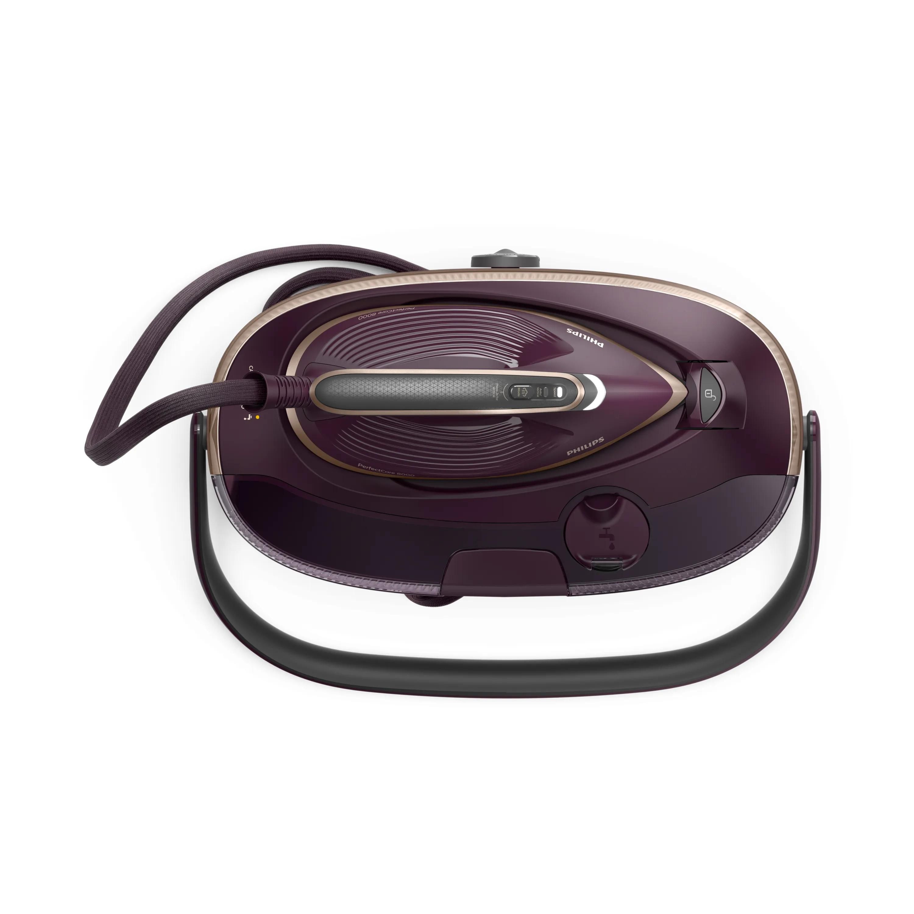 Philips PSG8300/30 Dali PerfectCare 8000 Series Steam Generator Iron - 3120W, 1.4L, SteamGlide Elite Soleplate - Purple