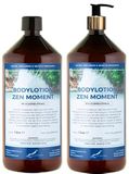 Claudius Cosmetics B.V. Zen Moment Bodylotion 1 Liter - met gouden pomp - set van 2 stuks
