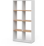 Vicco Scutum Ruimteverdeler – 143 x 72 cm Eik wit/goud