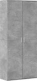 vidaXL Hoge kast 80x35x180 cm bewerkt hout betongrijs