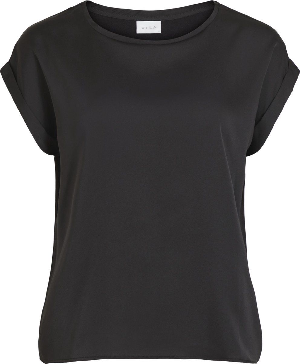 Vila VIELLETTE S/S SATIN TOP/SU - NOOS Dames Top - Maat 34