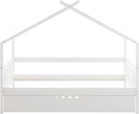 Viking Choice Huisbed - 90x200 cm - met logeerbodem - wit