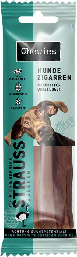 Chewies Hondensigaar Struisvogel & Bessen 75 gr