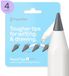 Paperlike Pencil Tips (4x) voor Apple Pencil 1e & 2e Gen, USB-C & Pro