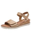 Tamaris dames sandalen met sleehak goud - Maat 42