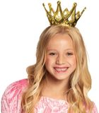 Boland Prinsessen kroontje - goud - kunststof - meisjes - kinderen