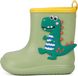 Shenzhen Haorui Industrial Technology Co., Ltd. Garçons et filles imprimé animal imperméable antidérapant bottes de pluie - Eva antidérapant dinosaure enfant bottes de pluie - mignonnes bottes de pluie chaussures aquatiques imperméables - facile à porter et léger - taille 18