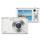 DC306L-AF 16X Zoom Auto Focus Front and Rear Dual Lens Digital Camera for Teens - Blanc