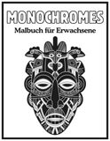 Monochromes malbuch für Erwachsene
