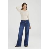 Cup of Joe Denim Maxine wide leg jeans - donkerblauw