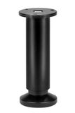 INTERGES.COM Cime Pied de meuble noir, diamètre 3.8 cm x hauteur 15 cm