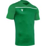Macron Deneb Jersey Vert/Blanc Polyester Manches Courtes 5XL Hommes Football Automne/Hiver