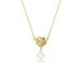 Swarovski Lifelong Collectie, Ronde slijpsel, Hart, Wit, Goudkleurig geplateerd