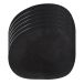 Aida Sets de table en cuir Raw lot de 6 Noir, 41x33,5 cm