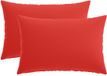 vidaXL - Kussensloop - 2 stuks - HEERLEN - Rood - 50 x 75 cm - Polyester