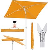 Merkloos 180 x 125 cm rechthoekige parasol oranje